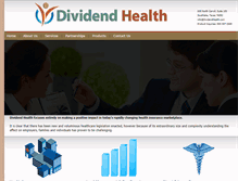 Tablet Screenshot of dividendhealth.com
